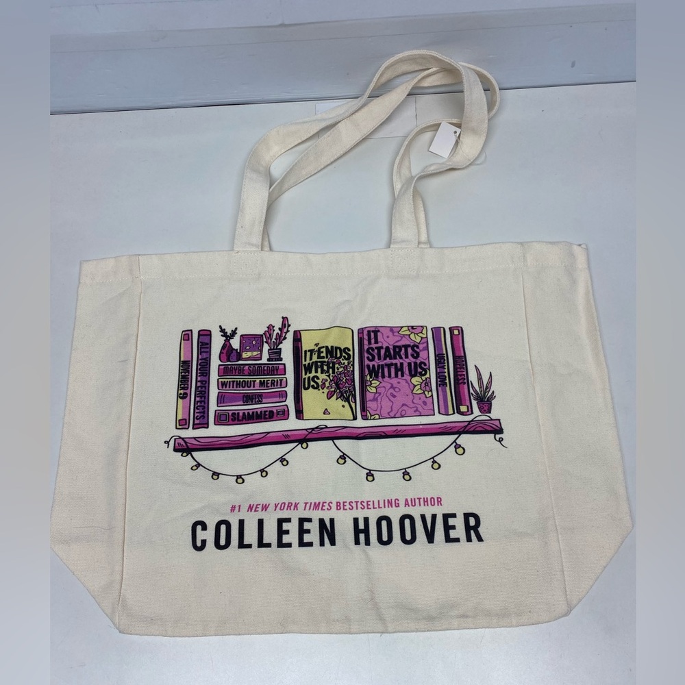 Colleen Hoover reusable tote bag